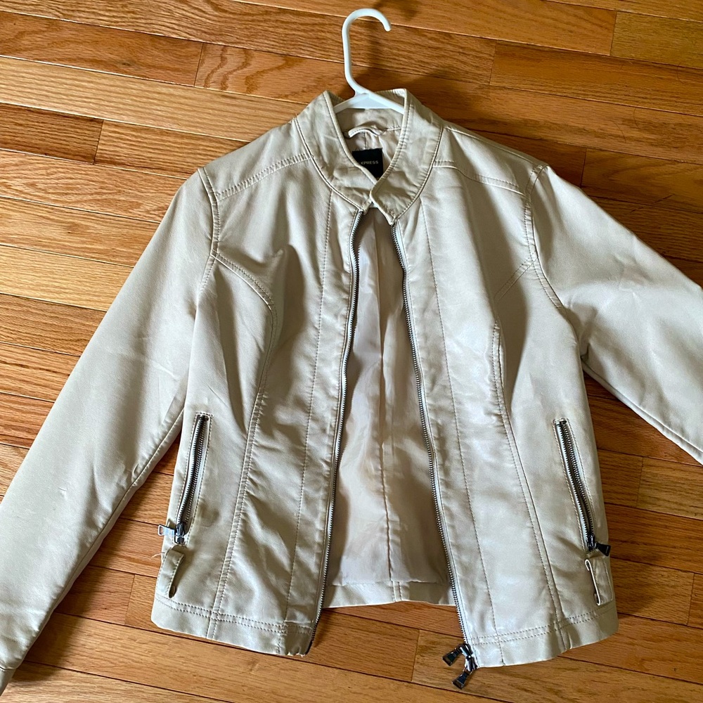 Faux Leather Moto Jacket